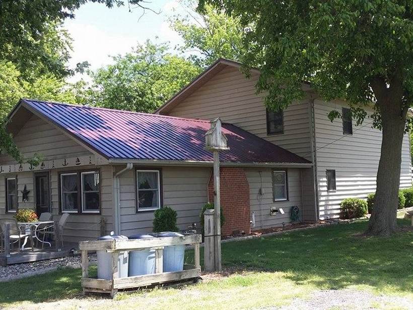 Steel Master Roofing install: Wolcottville, Burgundy