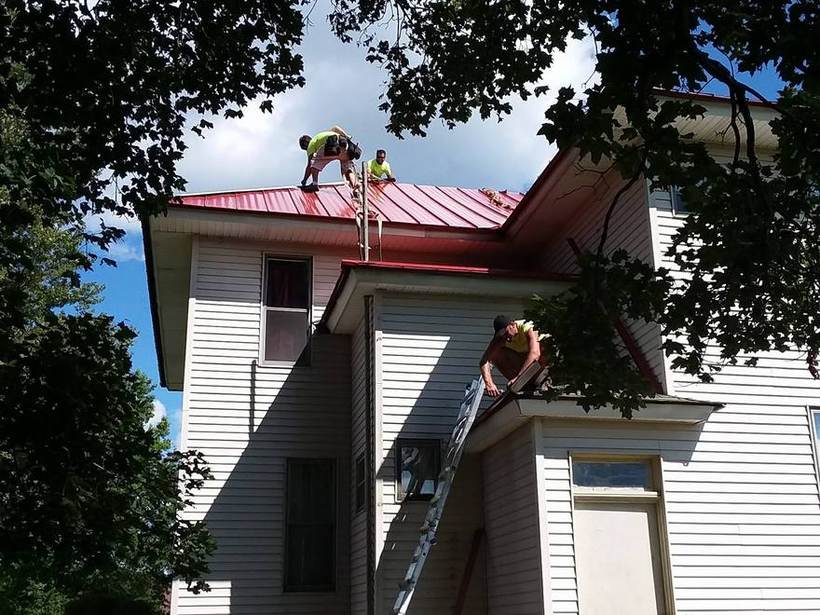 Steel Master Roofing install: Standing Seam, Burnished Slate