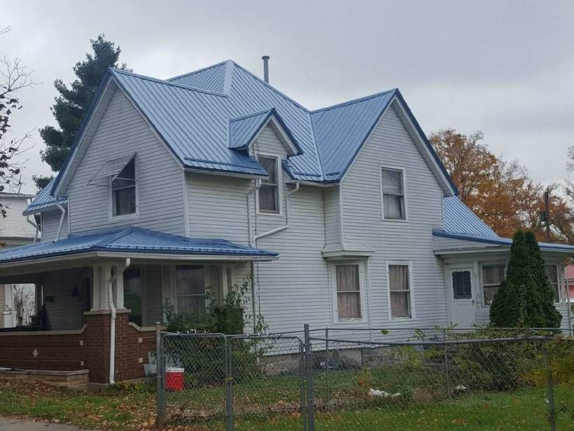Steel Master Roofing install: Standing Seam, Burnished Slate