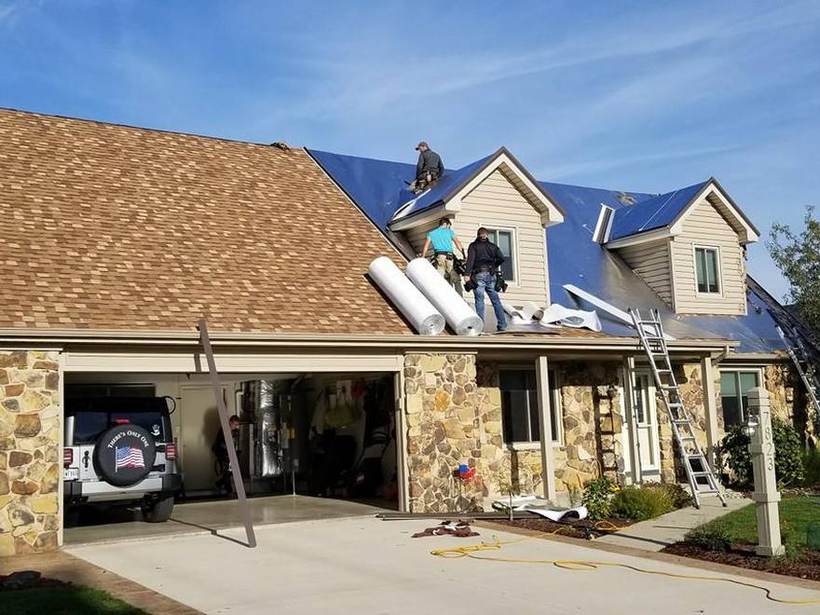 Steel Master Roofing install: Standing Seam, Burnished Slate