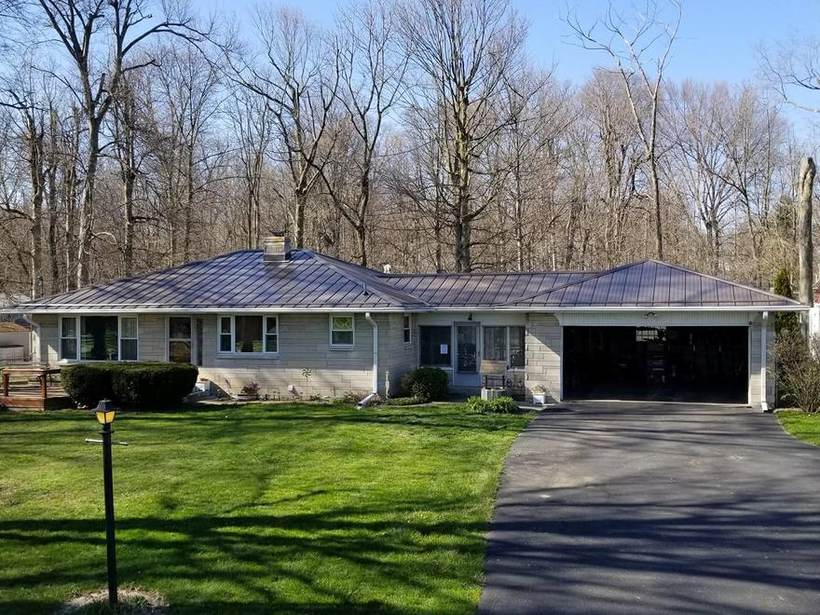 Steel Master Roofing install: Standing Seam, Burnished Slate