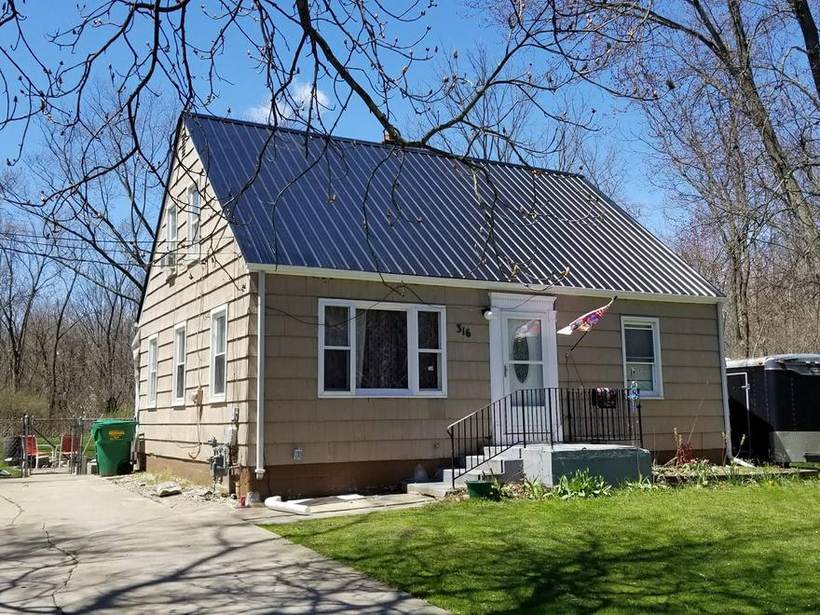 Steel Master Roofing install: Warsaw, Standing Seam, Burnished Slate