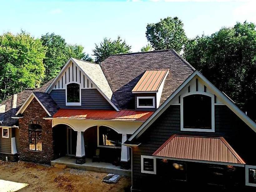 Steel Master Roofing install: St Joseph, Standing Seam, Burnished Slate