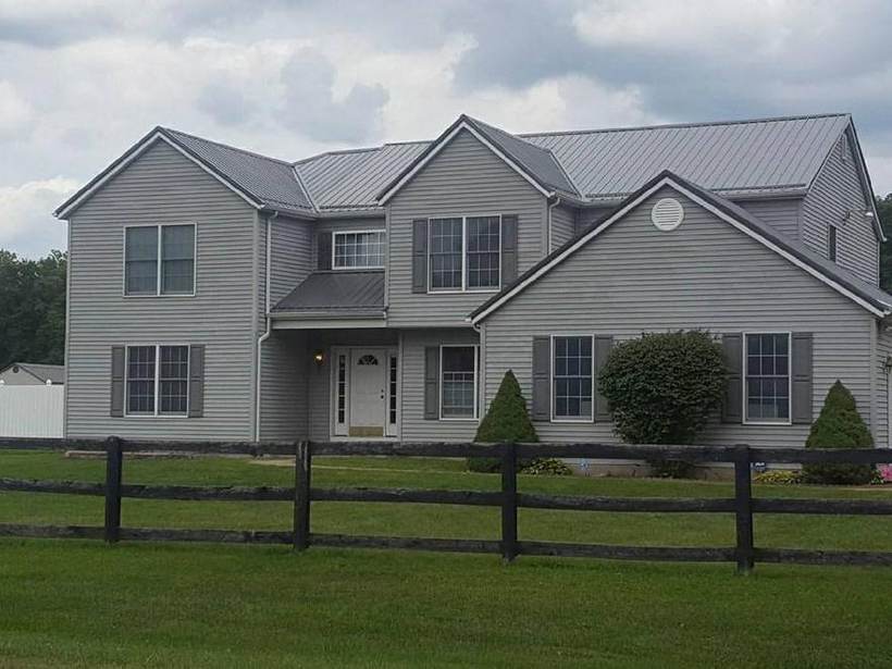 Steel Master Roofing install: Elkhart, Coal Black