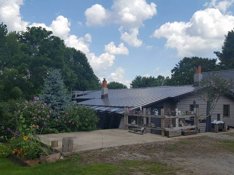 Steel Master Roofing install: Elkhart, Coal Black