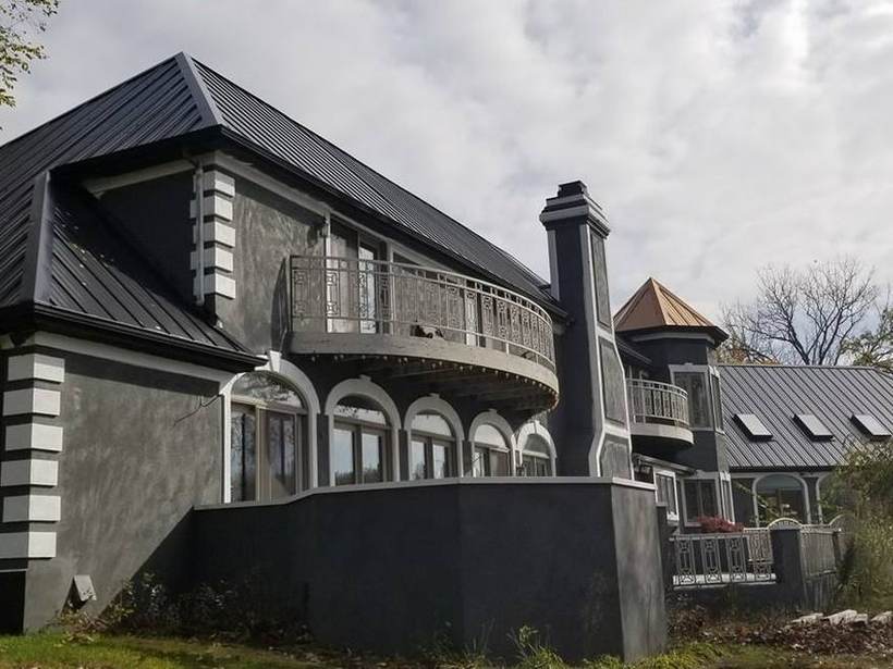 Steel Master Roofing install: Elkhart, Standing Seam, Coal Black