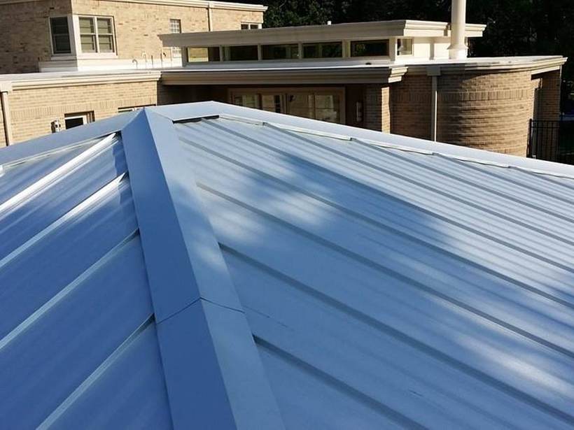 Steel Master Roofing install: Standing Seam, Galvalume