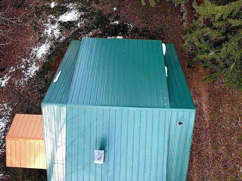Steel Master Roofing install: Syracuse, Standing Seam, Ivy Green