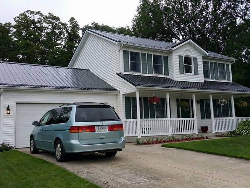 Steel Master Roofing install: Osceola, Matte Black