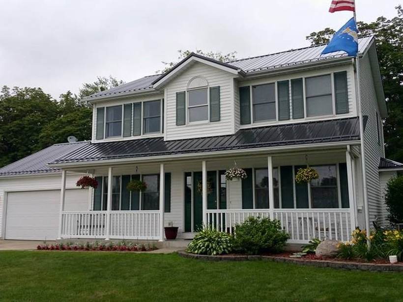 Steel Master Roofing install: Osceola, Matte Black