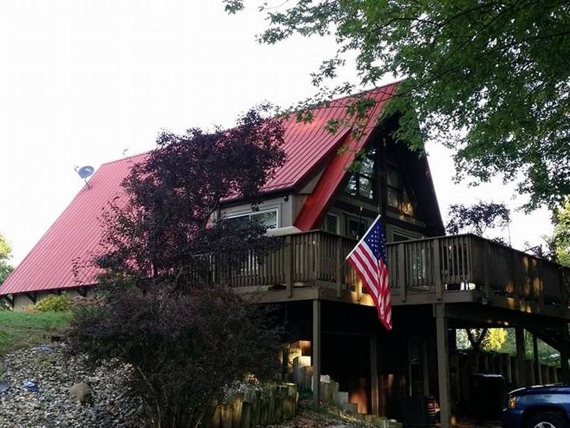 Steel Master Roofing install: Rustic Red