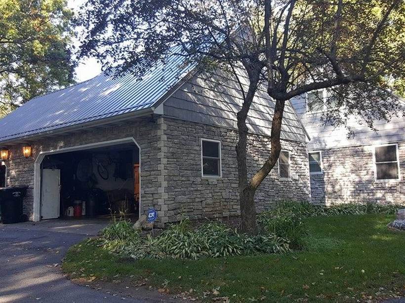 Steel Master Roofing install: Goshen, Rustic Red
