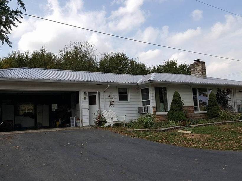 Steel Master Roofing install: Goshen, Rustic Red