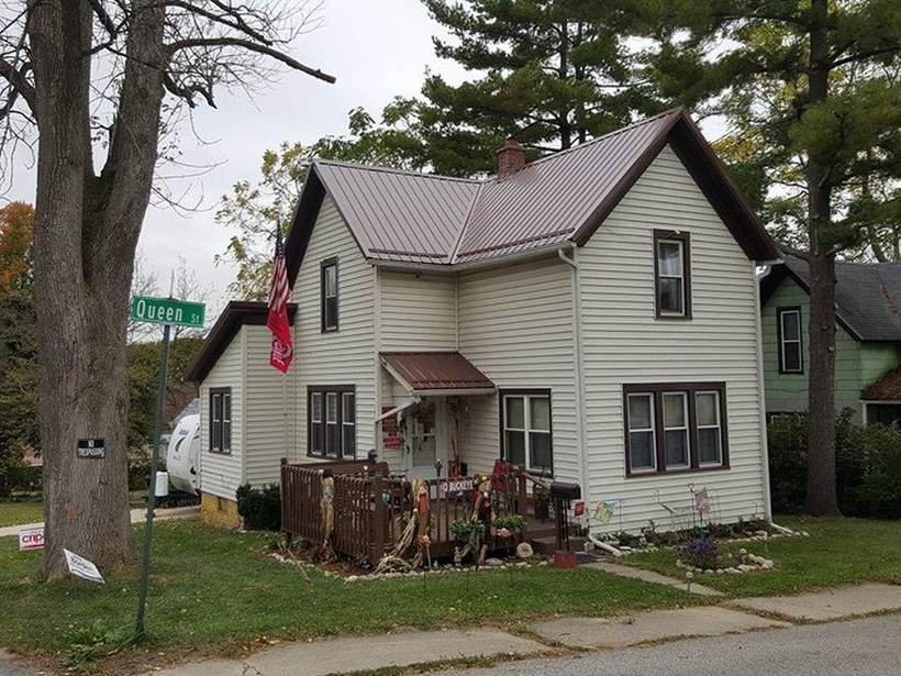 Steel Master Roofing install: Goshen, Rustic Red