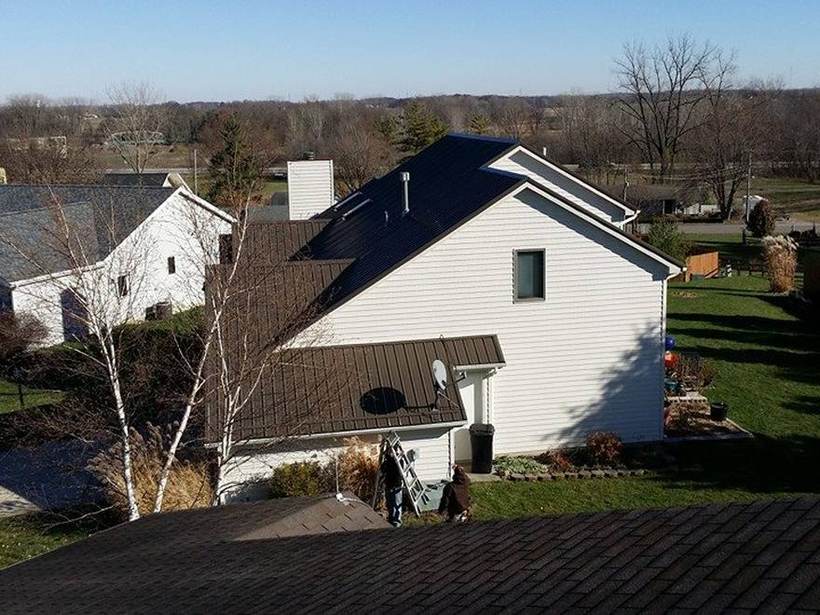 Steel Master Roofing install: Exposed Fastener