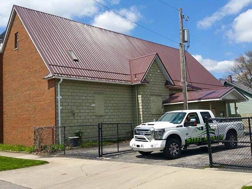 Steel Master Roofing install: Mishawaka, Commercial