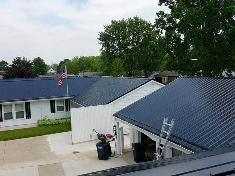 Steel Master Roofing install: Kendallville, Exposed Fastener
