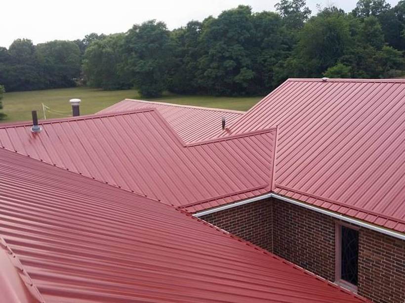 Steel Master Roofing install: Exposed Fastener