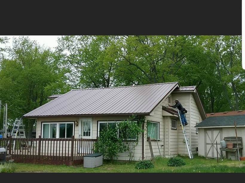Steel Master Roofing install: Standing Seam