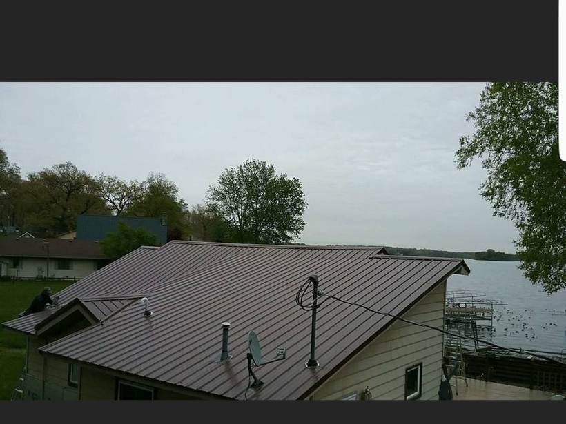 Steel Master Roofing install: Standing Seam