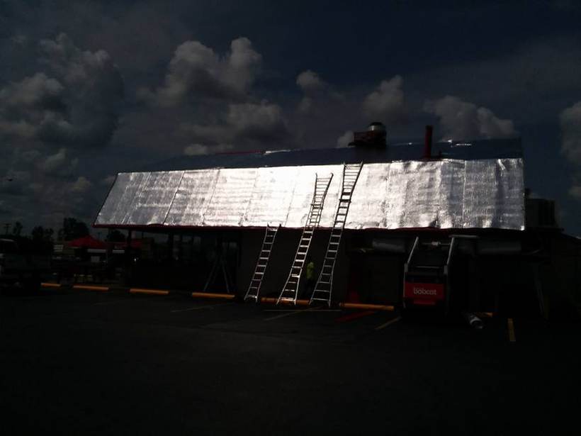 Steel Master Roofing install: Metal Shingles