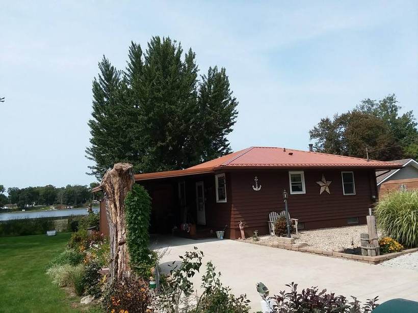 Steel Master Roofing install: Elkhart, Exposed Fastener