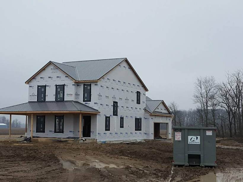Steel Master Roofing install: Goshen, Exposed Fastener