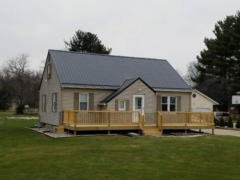 Steel Master Roofing install: Standing Seam