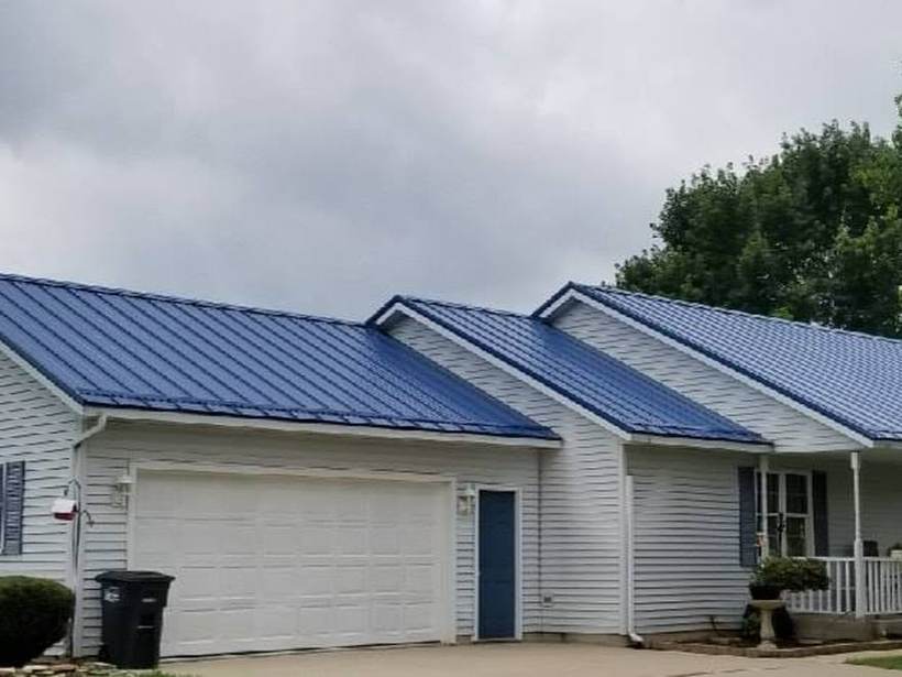 Steel Master Roofing install: Standing Seam