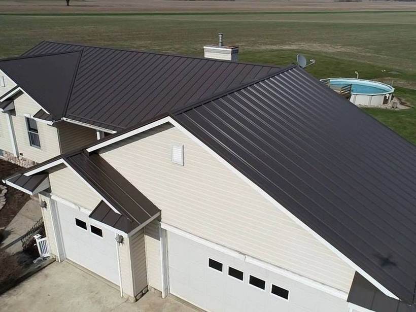 Steel Master Roofing install: Standing Seam