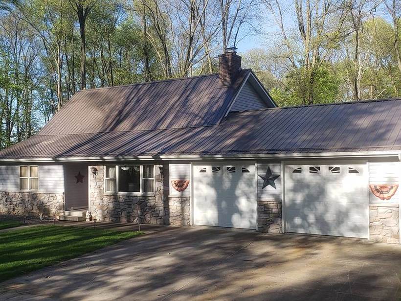 Steel Master Roofing install: Standing Seam