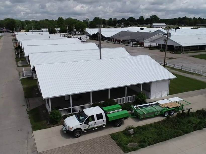 Steel Master Roofing install: Elkhart, Commercial