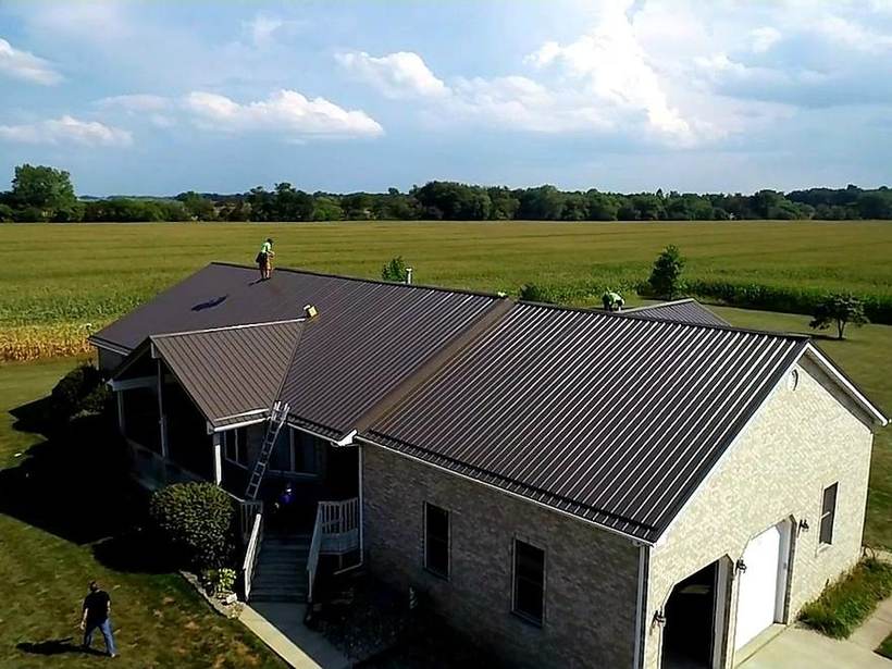 Steel Master Roofing install: Metal Shingles