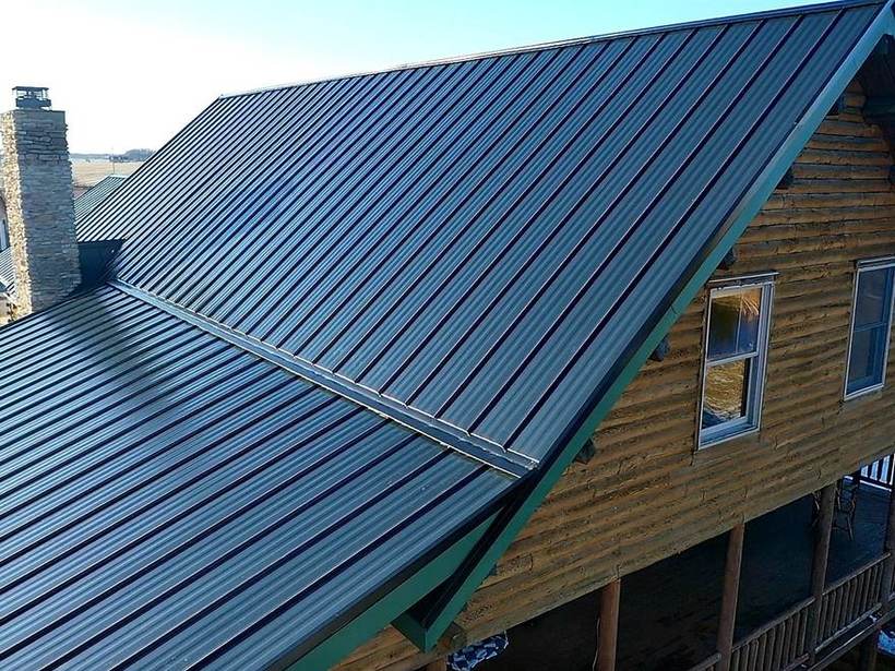 Steel Master Roofing install: Exposed Fastener
