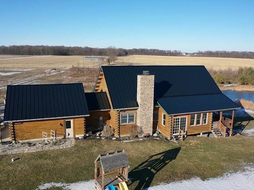 Steel Master Roofing install: Exposed Fastener