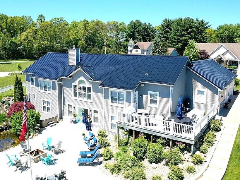 Steel Master Roofing install: Standing Seam