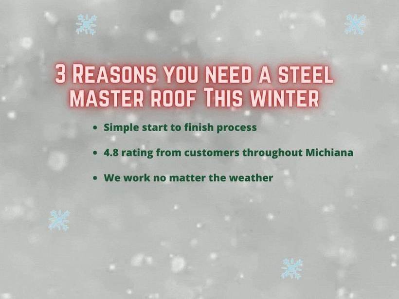 Steel Master Roofing install: Goshen
