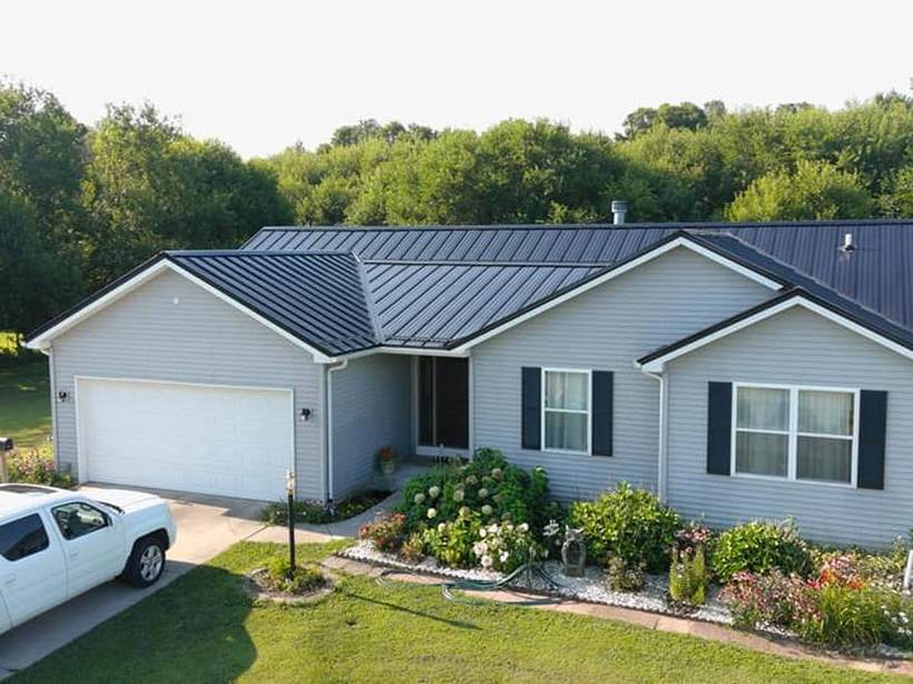 Steel Master Roofing install: Metal Shingles