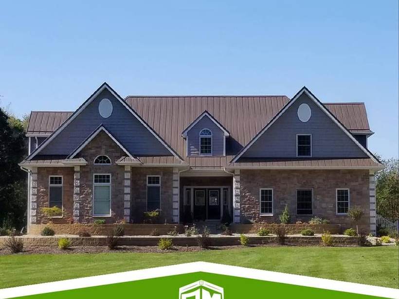 Steel Master Roofing install: Standing Seam