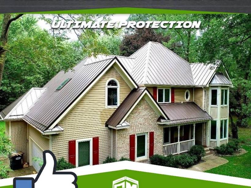 Steel Master Roofing install: Standing Seam