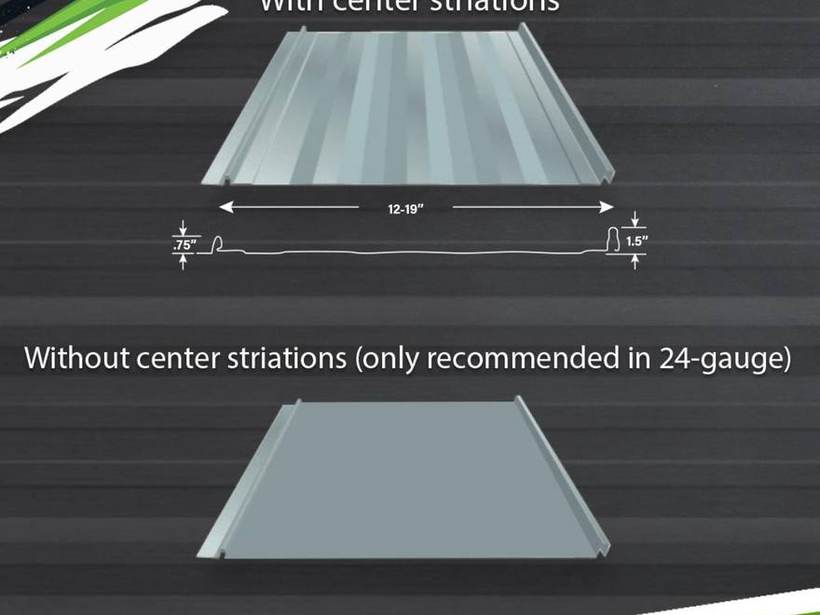 Steel Master Roofing install: Standing Seam