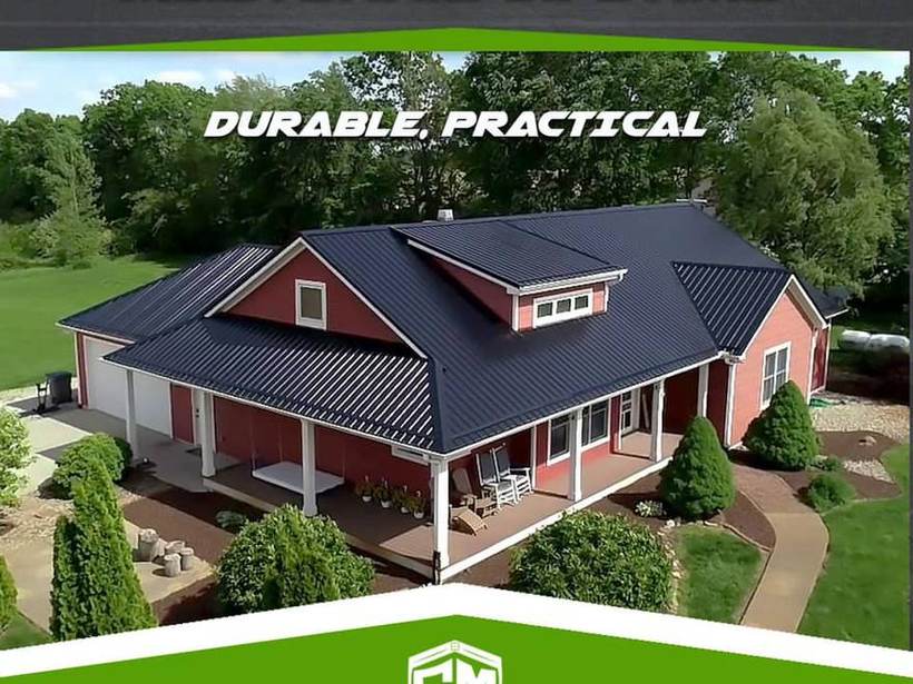 Steel Master Roofing install: Exposed Fastener