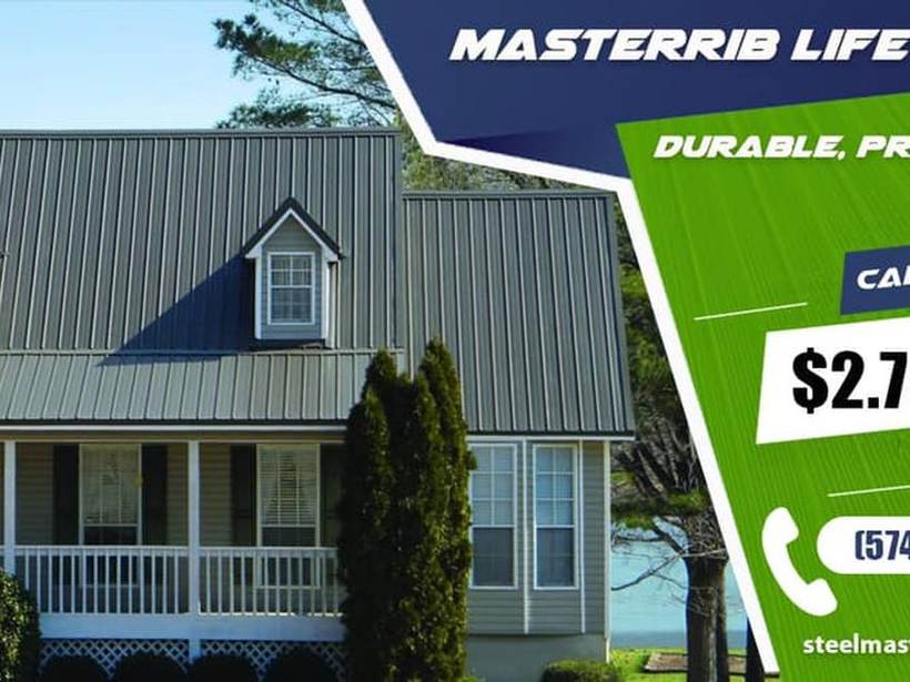 Steel Master Roofing install: Exposed Fastener