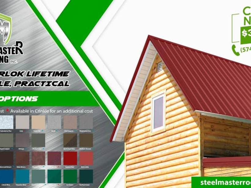 Steel Master Roofing install: Standing Seam