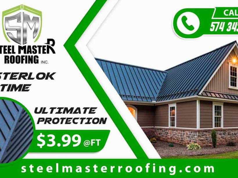 Steel Master Roofing install: Standing Seam