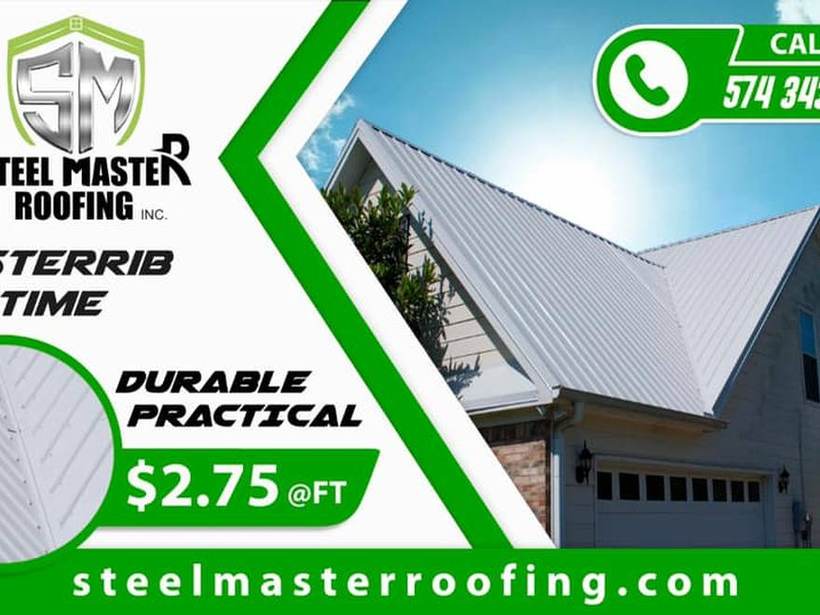 Steel Master Roofing install: Exposed Fastener