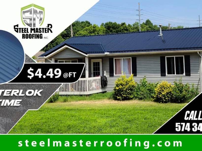 Steel Master Roofing install: Standing Seam