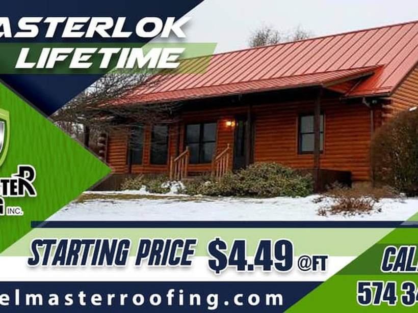Steel Master Roofing install: Standing Seam