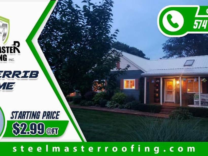 Steel Master Roofing install: Exposed Fastener