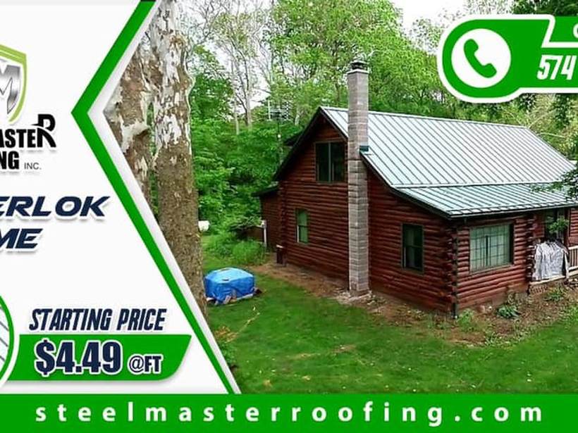 Steel Master Roofing install: Standing Seam